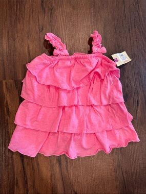 Pink Cherokee Ruffle Dress Baby Size 6-9 Months